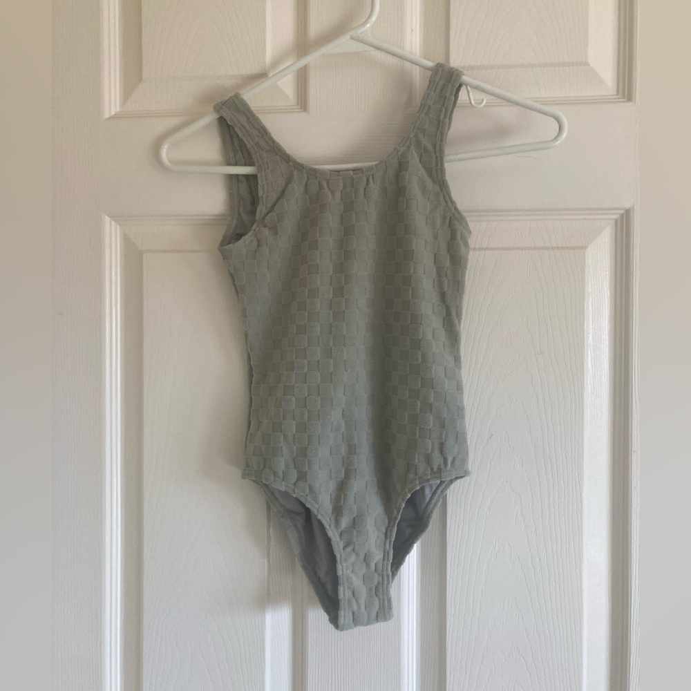 Girls Rylee & Cru Green One-Piece Swimsuit 10-12Y